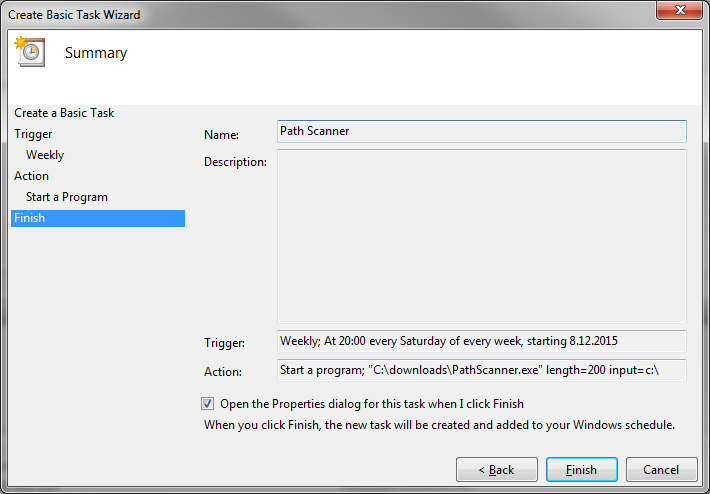 Set Task Scheduler part 6